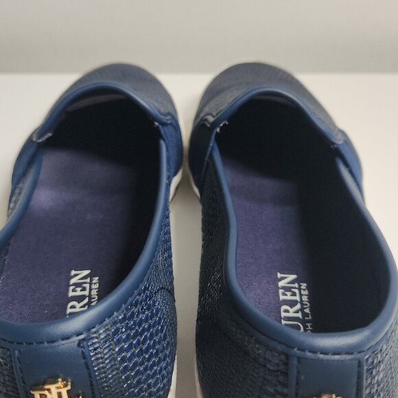 Lauren Ralph Laren Women's Navy Blue Slip on Sneakers Size 6 - Picture 9 of 10